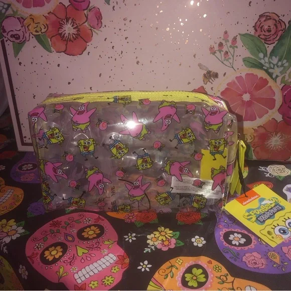 Nickelodeon SpongeBob SquarePants makeup cosmetic bag - Picture 2 of 7